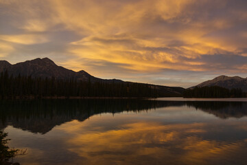 A Beautiful Sunset at Lac Beauvert