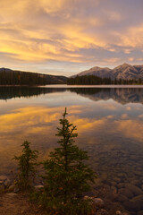 A Beautiful Sunset at Lac Beauvert