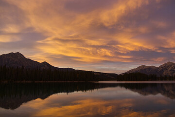 A Beautiful Sunset at Lac Beauvert