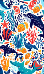 cartoon 2d illustrator doodle pattern, cute pattern in graphic seamless pattern