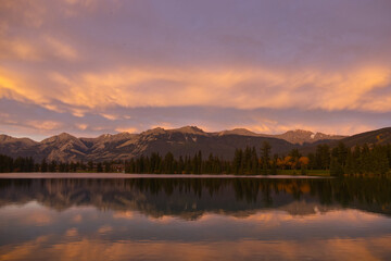 A Beautiful Sunset at Lac Beauvert