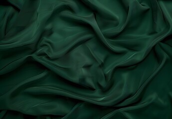 Obraz premium Elegant Dark Green Fabric Texture Background