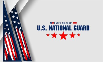 United States National Guard birthday ,December 13, to show appreciation for the U.S. national guards. Background Vector Illustration