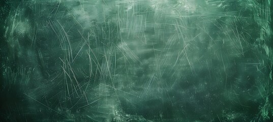 Scratched Green Chalkboard Background Texture