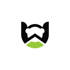 Alphabet letters Initials Monogram logo UW, WU, W and U