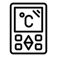 Air conditioner remote icon for controlling AC units remotely and adjusting settings