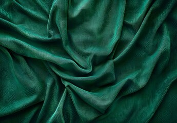 Fototapeta premium Emerald Green Fabric Texture Background