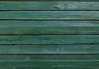 Fototapeta premium Green Wooden Wall Texture Background