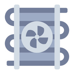Evaporator icon representing a key component in air conditioning and cooling systems