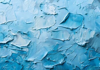 Abstract Blue Oil Painting Texture