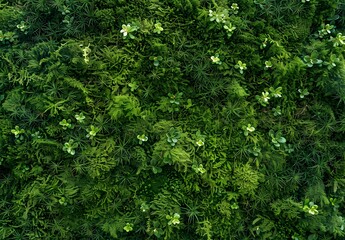 Fototapeta premium Green Moss Texture Background for Natural Design