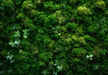 Fototapeta premium Green Moss Texture Background For Design