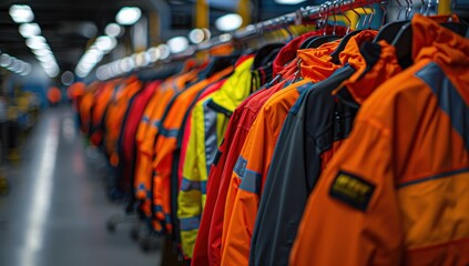 Row of Safety Jackets