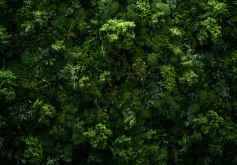 Dark and Mysterious Mossy Green Background