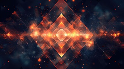Fototapeta na wymiar abstract glow geometric shape digital backgrounds illustration