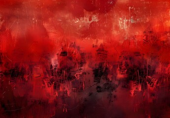 Red Abstract Grunge Texture Background