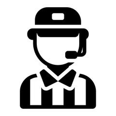 Icon of a referee avatar for volleyball
