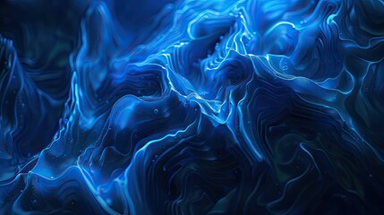 Obraz premium abstract lines with dark blue neon color backgrounds