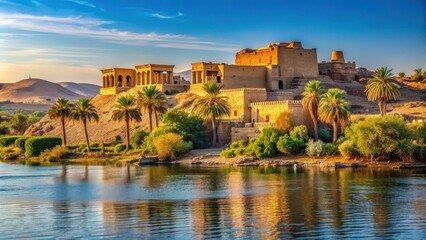 Explore the fascinating mysteries of ancient Egyptian palaces and tombs along the Nile River, Egypt, Nile, Egyptian
