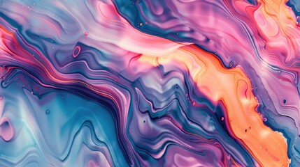 Fototapeta premium abstract Marbled ink with Holographic colors