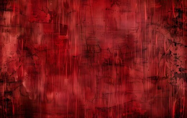 Obraz premium Red Grunge Background With Sketchy Drawings