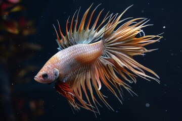 Fototapeta premium crown tail betta spiky fins