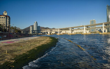 Obraz premium City View near Ocean