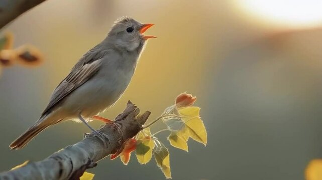 The chirping of birds can be heard everywhere