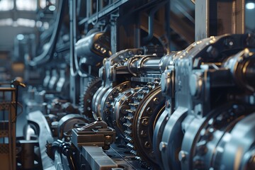 Fototapeta premium Realism of Reveal the hidden beauty of industrial manufacturing in your project. very detailed