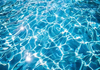 Blue Water Texture With Ripples And Swirls