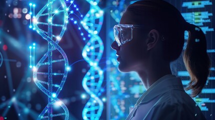 Holographic genetic counseling, patient learning about DNA, digital health consultation