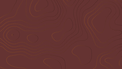 Fototapeta premium Topographic canyon map light relief texture. Abstract red paper cut and topographic map background. 