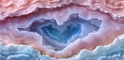 Mesmerizing agate crystal geode with vibrant colors