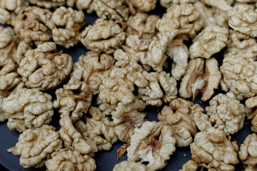 close up of walnuts