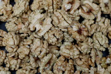 close up of walnuts