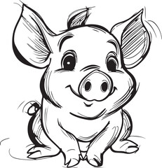 cartoon pig