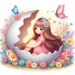 fairy with butterfly
