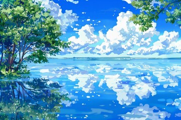 Naklejka premium Desktop wallpaper