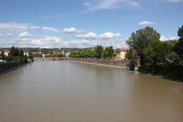 Bassano del Grappa Italy 09/11/2023. The city is located among the mountains and hills of the Veneto, on the banks of the Brenta River.