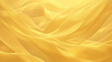 Modern abstract yellow background with dynamic wave patterns and fine textures