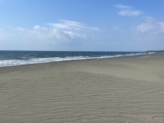 海と砂浜　風紋