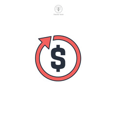 Dollar Sign Icon theme symbol vector illustration isolated on white background