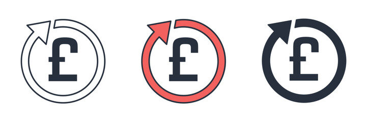 Fototapeta premium Pound Sign Icon theme symbol vector illustration isolated on white background
