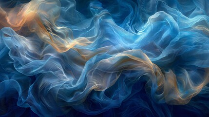 Obraz premium Abstract Blue and Gold Fabric Texture