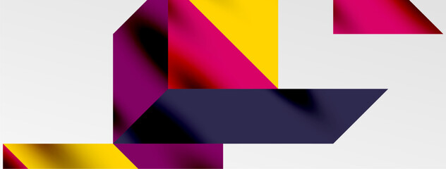 Tech minimal overlapping triangle shapes elements geometric graphic pattern