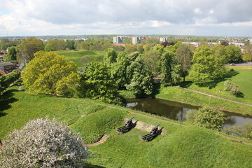 Fredericia Denmark 20 05 2023 . Fredericia
 city ​​and port on the shore of the Little Belt...