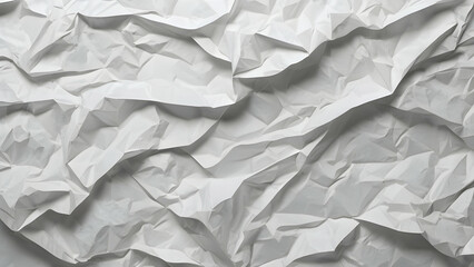 Obraz premium Wet crumpled white paper texture for the headerbackdrop