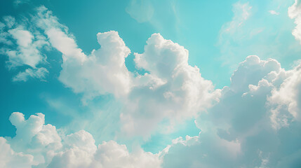 Blue sky and white cloud background