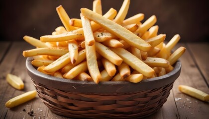 french fries in a basket