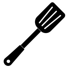 Kitchen spatula isolated on white background